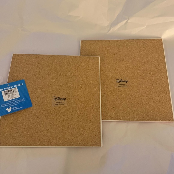 Set of 2 Disney Mickey Mouse Howdy 8” trivets w/ cork backing - Picture 8 of 8